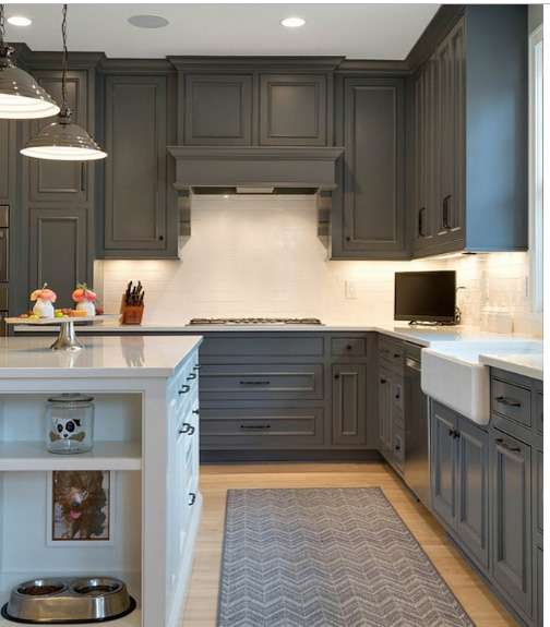 Knoxville Gray Kitchen Cabinets - Benjamin Moore Knoxville Gray Color ...