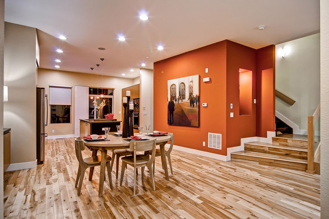 burnt orange accent wall color